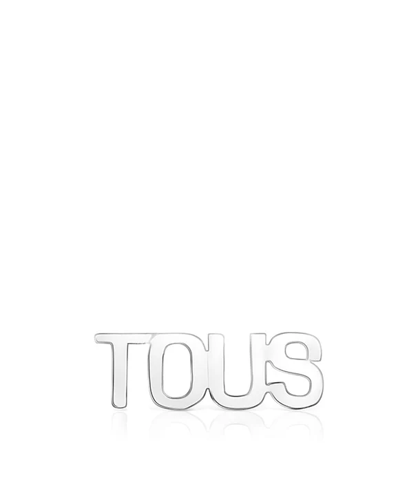 טואוס עגיל 1/2 Logo מכסף - Image 2