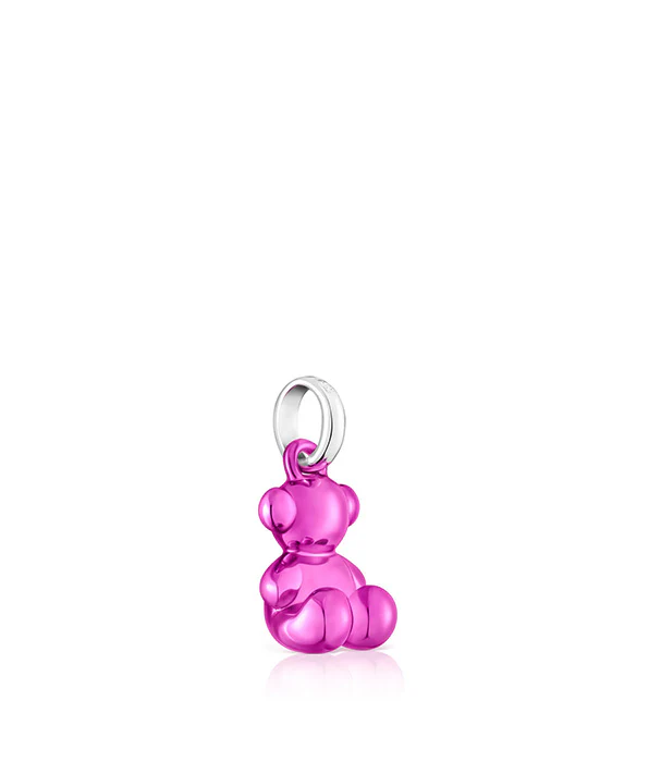טואוס תליון דובי קטן Bold Bear מפלדה ורודה - Image 4