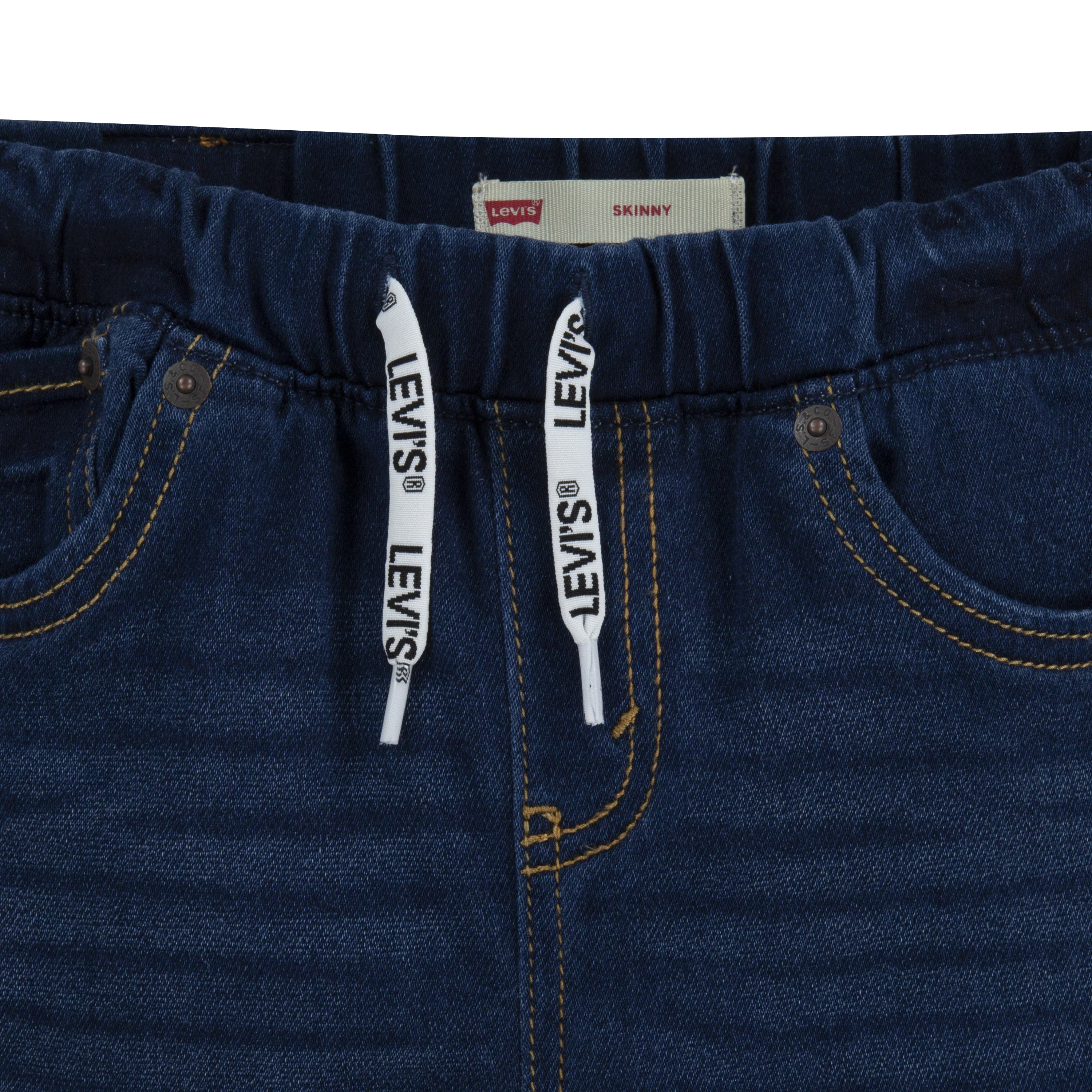 ליוויס מכנסי ג'ינס קצרים SKINNY FIT DOBBY לילדים - Image 3